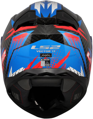 Ls2 integraalhelm ff811 vector ii carbon tantic helmet ff811 vector i tantic blue red gr. s