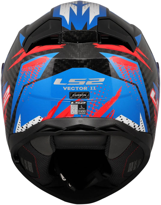 Ls2 integralhelm ff811 vector ii carbon tantic helmet ff811 vector i tantic blue red gr. l
