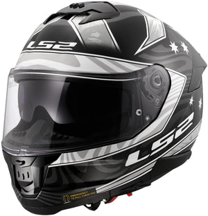 Ls2 integraalhelm ff808 stream ii galdam helmet ff808 stream i galdam black white gr. m