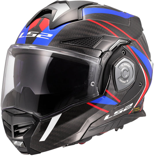 Ls2 opklaphelm ff901 advant x carbon future ii helmet advant x carbo future ii white blue l