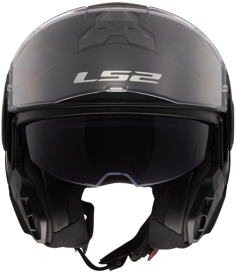 Load image into Gallery viewer, Ls2 klapphelm ff910 advant ii solid helmet ff910 advant ii solid xl matt black
