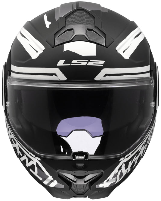 Ls2 opklaphelm ff910 advant ii tape . helmet ff910 advant ii tape m matt bl white