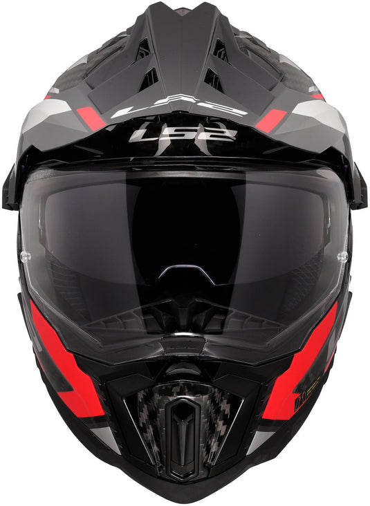 Ls2 endurohelm mx701 explorer carbon frontier ii helmet explorer carbo frontier ii red gr. xl