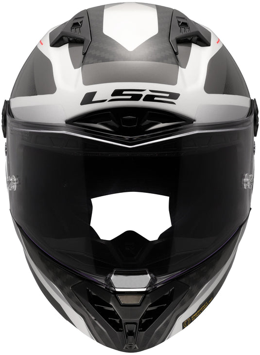 Ls2 integraalhelm ff805 thunder carbon gp diamond helmet ff805 thunder gp rhombus white grey xxl