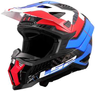 Ls2 crosshelm mx703 x-force galuo helmet x-force galuo white red blue gr. xxl