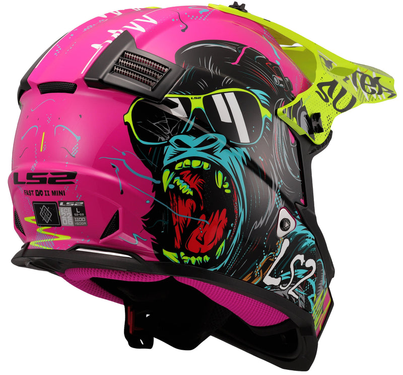 Load image into Gallery viewer, Ls2 kinder crosshelm mx437 fast evo ii mini gorilla
