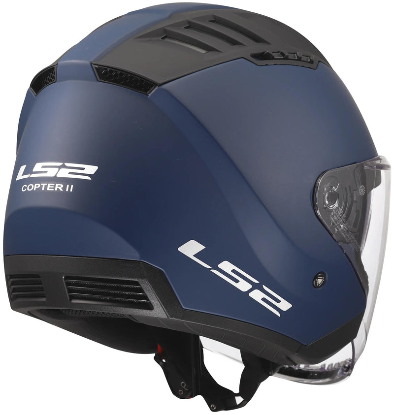 Load image into Gallery viewer, Ls2 jethelm of600 copter ii solid helmet of600 copter i navy blue matt gr. m
