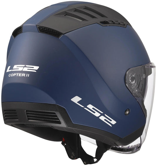 Ls2 jethelm of600 copter ii solid helmet of600 copter i navy blue matt gr. m