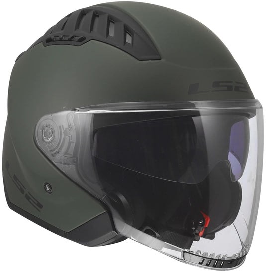 Ls2 jethelm of600 copter ii solid helmet of600 copter i military green gr. m