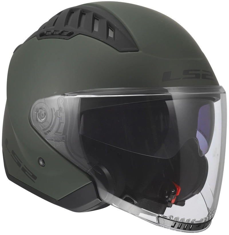Load image into Gallery viewer, Ls2 jethelm of600 copter ii solid helmet of600 copter i military green gr. xl
