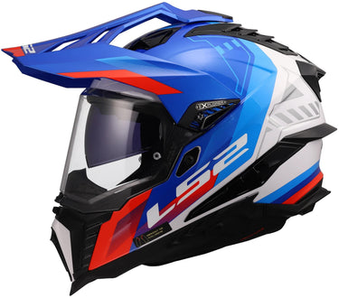 Ls2 endurohelm mx701 explorer hexa helmet mx701 explorer hexa white blue red l