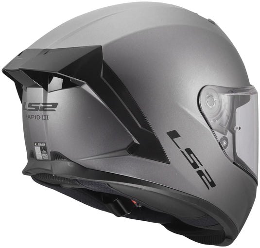 Ls2 integralhelm ff820 rapid iii solid helmets ff820 rapid i solid matt titanium xs