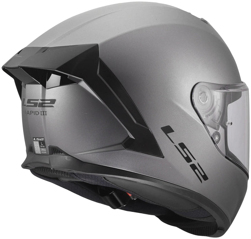 Load image into Gallery viewer, Ls2 integraalhelm ff820 rapid iii solid helmets ff820 rapid i solid matt titanium xl
