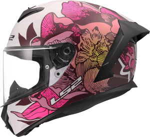 Ls2 integralhelm ff820 rapid iii poppies helmets ff820 rapid i poppies ii white pink xxs