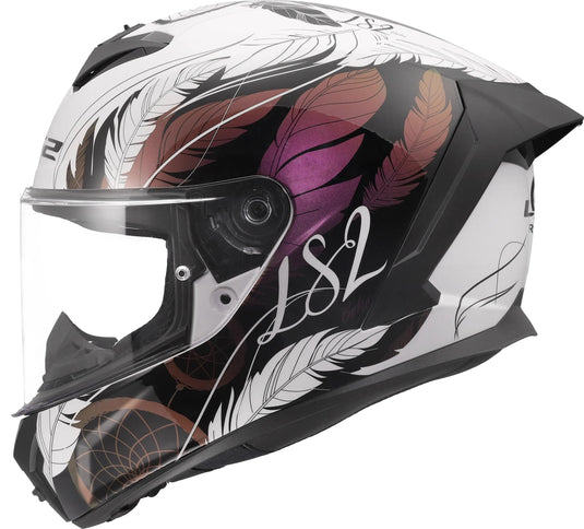 Ls2 integraalhelm ff820 rapid iii boho helmets ff820 rapid i boho white sw pink gr. l