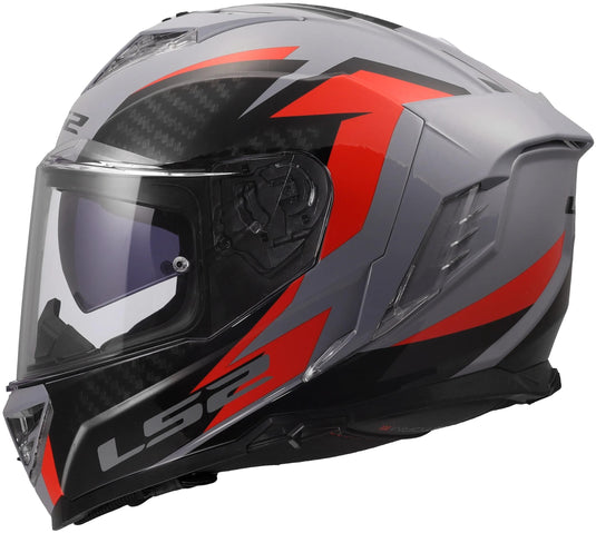 Ls2 integraalhelm ff818 storm iii dynamo helmet ff818 storm ii dynamo gray red gr. l