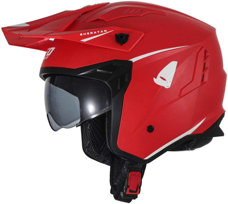 Load image into Gallery viewer, Ufo plast jethelm sheratan helmet sheratan s matt red
