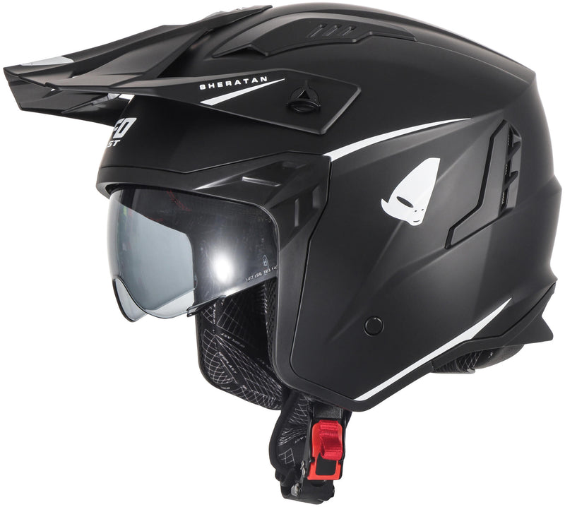 Load image into Gallery viewer, Ufo plast sheratan jethelm helmet sheratan m matt black
