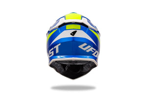 Ufo plast crosshelm intrepid helmet interpid l blue yellow