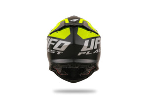 Ufo plast crosshelm intrepid helmet interpid l black yellow