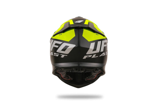 Ufo plast crosshelm intrepid helmet interpid s black yellow