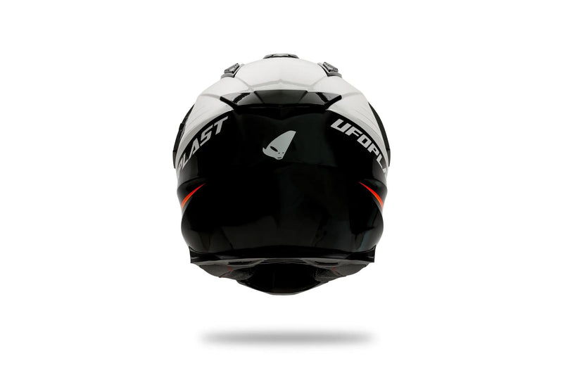 Load image into Gallery viewer, Ufo plast endurohelm aries helmet aries xl white black
