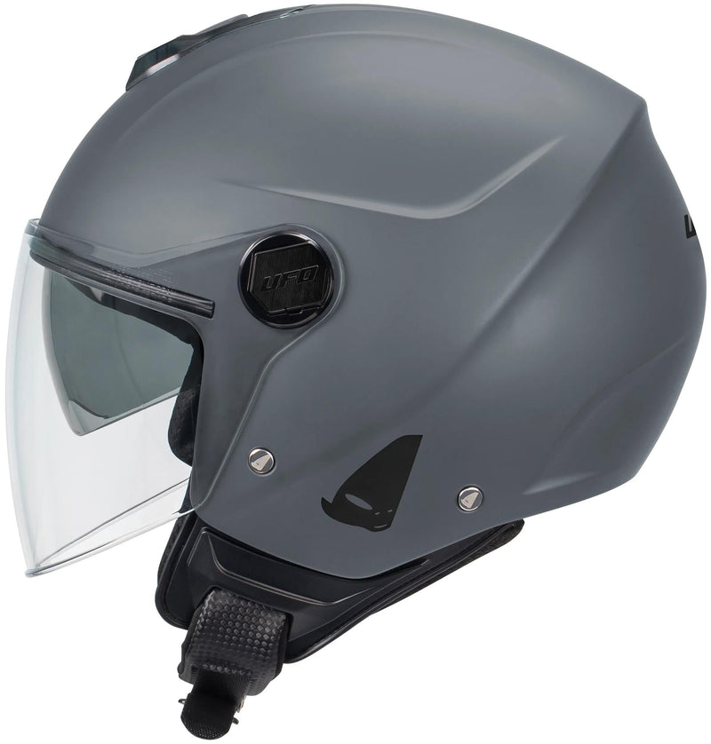 Load image into Gallery viewer, Ufo plast jethelm nixie helmet ufo nixie jet gray gr. s
