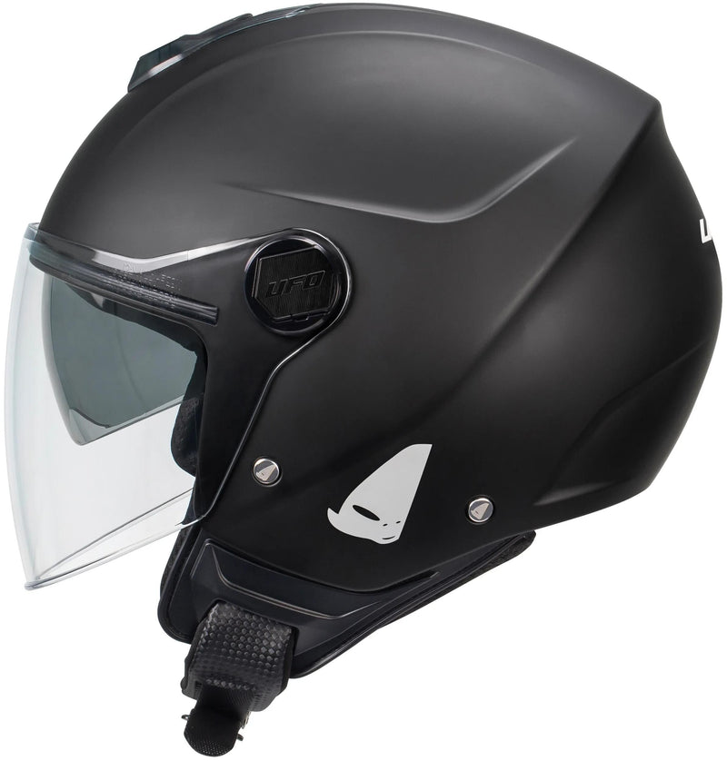 Load image into Gallery viewer, Ufo plast jethelm nixie helmet ufo nixie jet matt black gr. s
