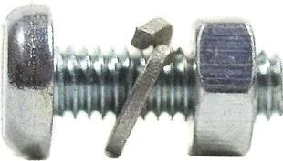 Fix-nippel nummerplaatschroef no. shield screw m4x16 zinc pk.a 100 pcs