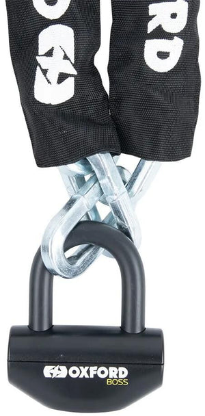 Oxford kettingslot boss chain locks boss 12mm x 1.5m black