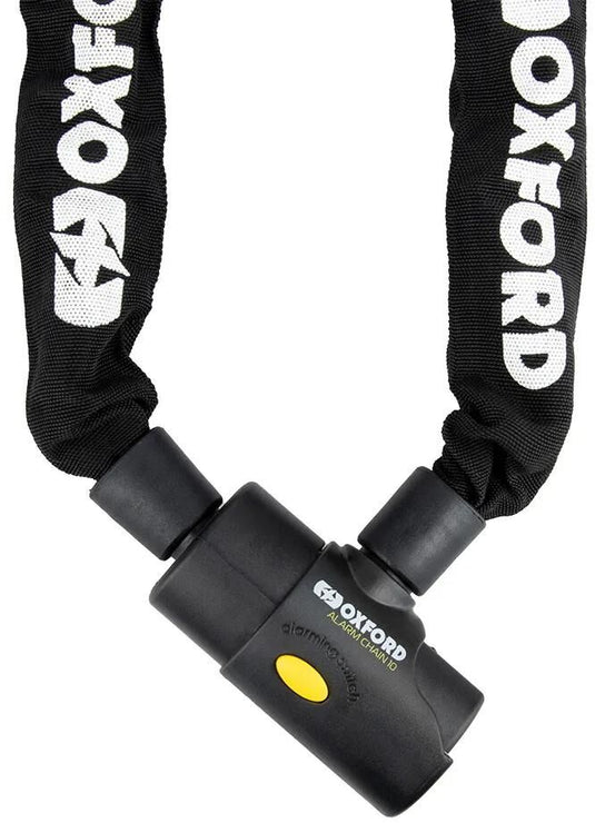 Oxford kettingslot alarm chain 10 chain link 10mm x 1.5m black alarm