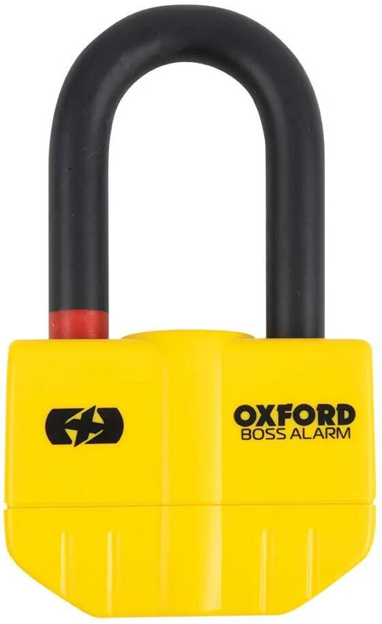 Oxford remschijfslot boss alarm rotor locks 14mm yellow alarm
