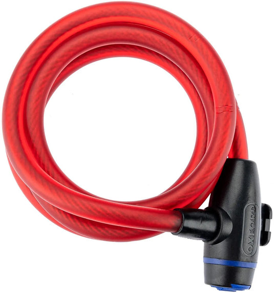Oxford kabelslot cable lock cable lock 1,8m x 12mm red
