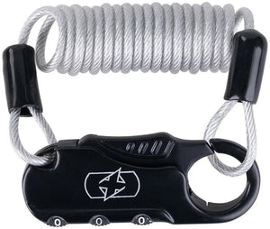 Oxford kabelslot pocket lock cable lock black