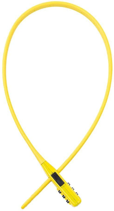 Oxford kabelslot combi zip lock cable lock 47cm yellow