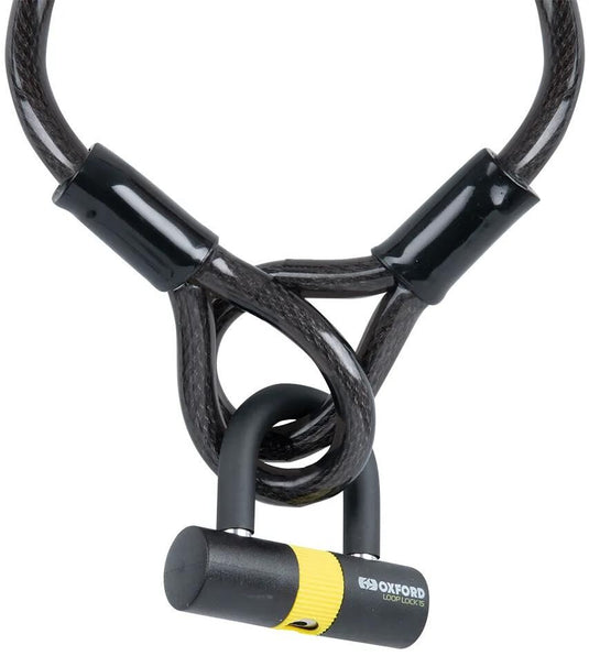Oxford kabelslot loop padlock incl. cables 15mm x 2m