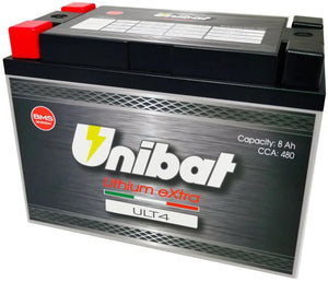 Unibat lifepo4 batterie ult4 battery ult4 4pin lithium extra