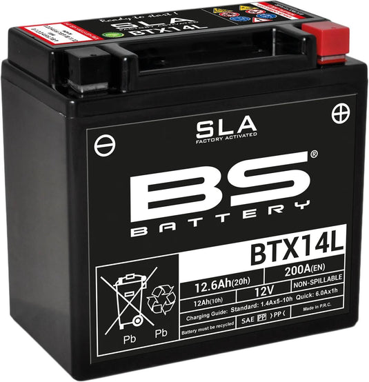 Bs-battery batterie btx14l battery btx14l bs sla
