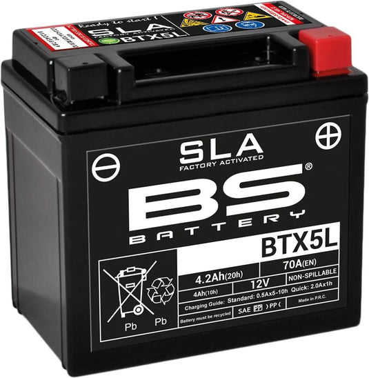 Bs-battery batterie btx5l btx5l-bs btx5l battery bs sla