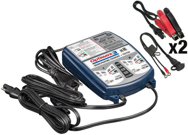 Tecmate acculader optimate3 optimate 3 charger 2-seater bench