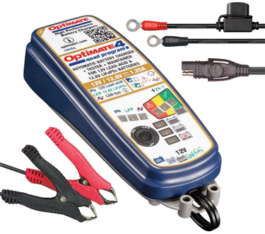 Tecmate acculader optimate4 quad program optimate 4 charger quad program