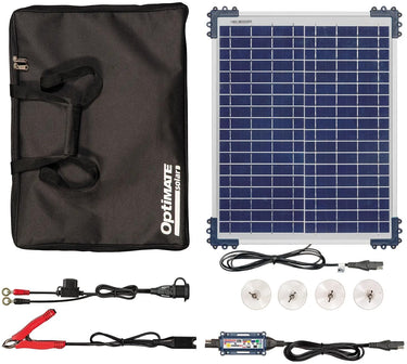 Tecmate batterieladegerät optimate solar duo 20w travel kit optimate charger solar duo 20w