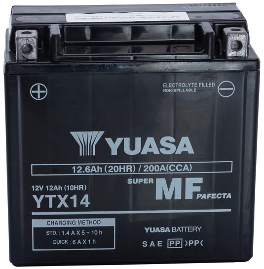 Yuasa batterie ytx14 ytx14-bs battery ytx14 agm