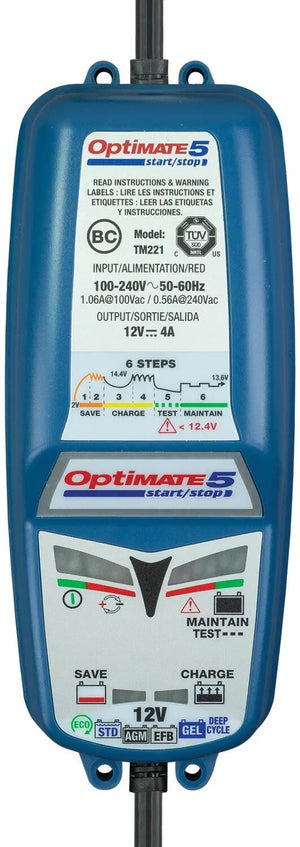 Tecmate acculader optimate 5 start stop optimate 5 charger 4a