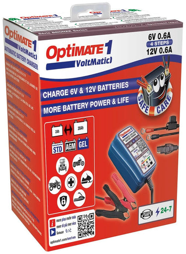 Tecmate acculader optimate1 voltmatic optimate 1 charger voltmatic