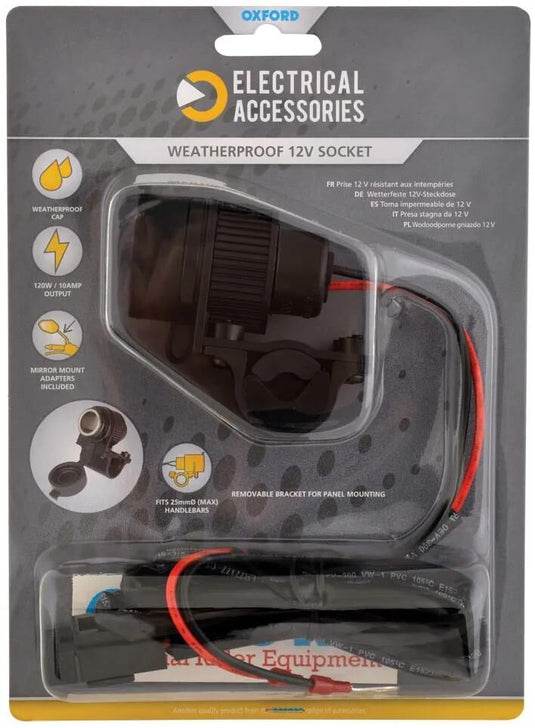 Oxford contactdoos sockets 12v 10a el101