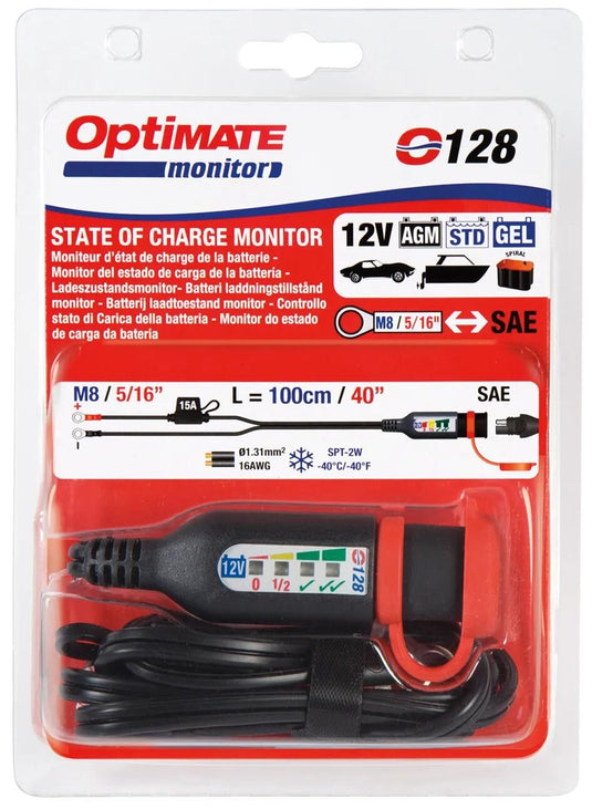 Tecmate batteriemonitor monitor optimate m. oesen standard