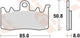 Trw remblokken mcb 856 brake pads carbon mcb 856 crq