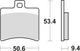 Trw remblokken mcb 710 brake pads organ. mcb710ec