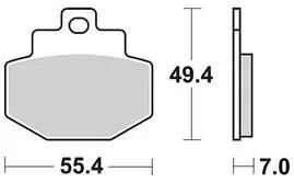 Trw bremsbelag mcb 727 brake pads sinter mcb727srm